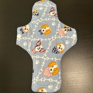 Charming Dog Print Reusable Sanitary Pad - Blue